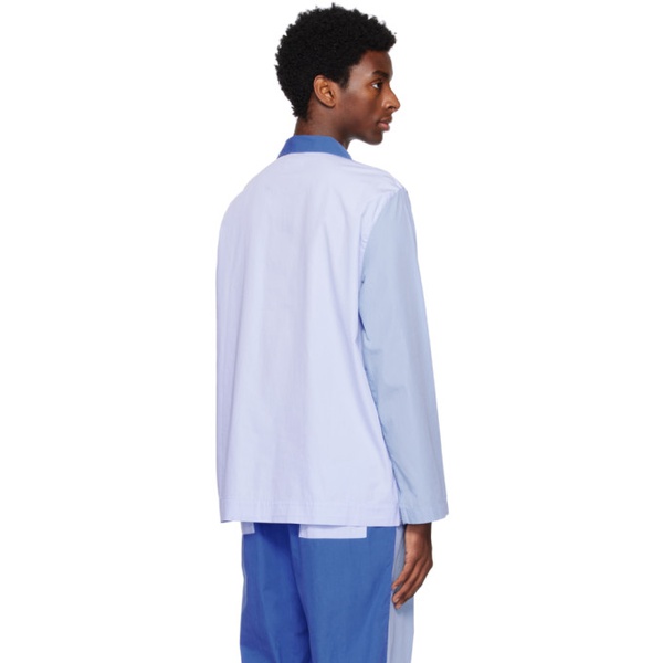  테클라 Tekla SSENSE Exclusive Blue Pyjama Shirt 231482M218037