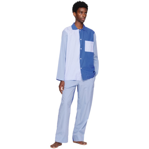  테클라 Tekla SSENSE Exclusive Blue Pyjama Shirt 231482M218037