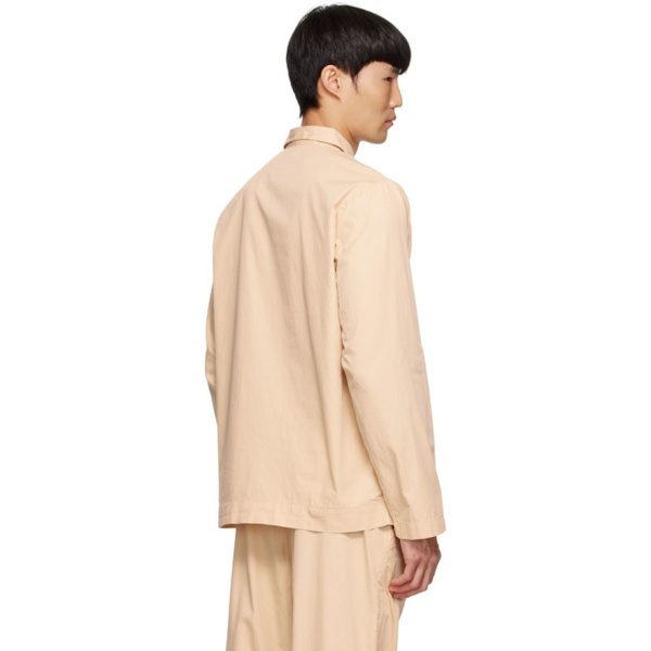  테클라 Tekla Beige Organic Cotton Pyjama Shirt 222482M218031