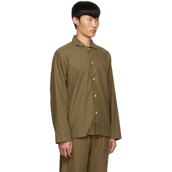  테클라 Tekla Khaki Organic Cotton Pyjama Shirt 222482M218057