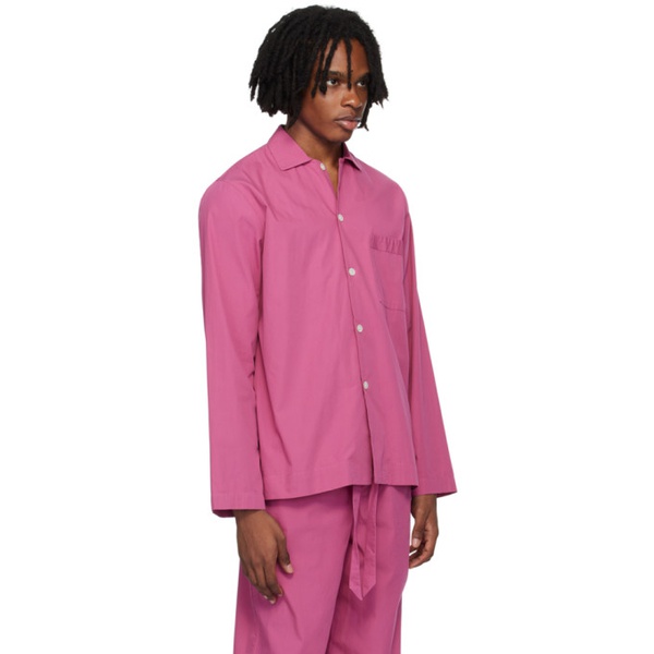  테클라 Tekla Pink Long Sleeve Pyjama Shirt 242482M218009