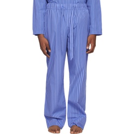 테클라 Tekla Blue Drawstring Pyjama Pants 242482M218029
