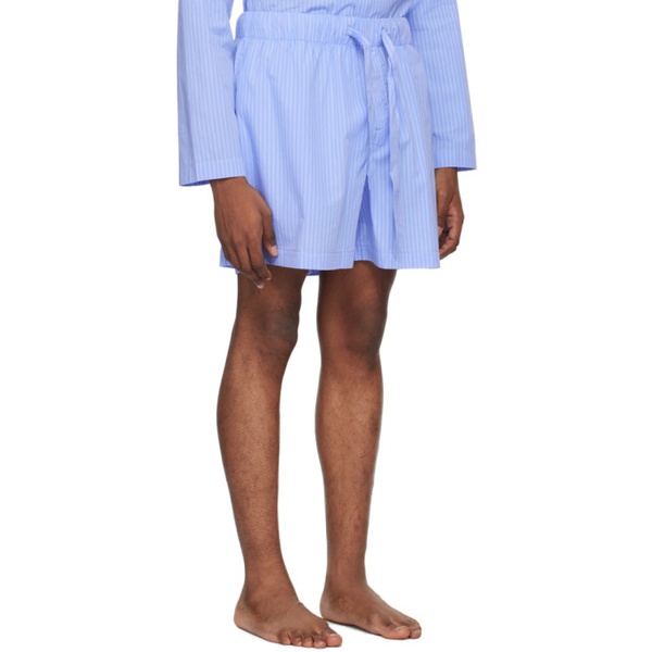  테클라 Tekla Blue Drawstring Pyjama Shorts 242482M218017