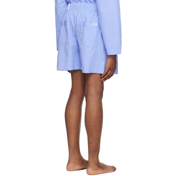  테클라 Tekla Blue Drawstring Pyjama Shorts 242482M218017