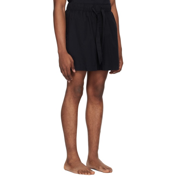  테클라 Tekla Black Drawstring Pyjama Shorts 242482M218022