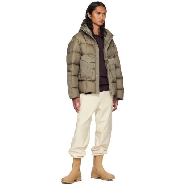  텐씨 Ten c Taupe Tempest Combo Down Jacket 232502M178004