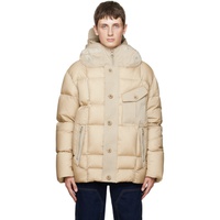 텐씨 Ten c Beige Sniper Combo Down Jacket 222502M178006