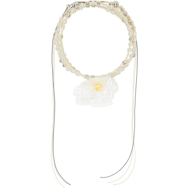  Tetier Bijoux SSENSE Exclusive Beige Bridal Necklace 241417F023005
