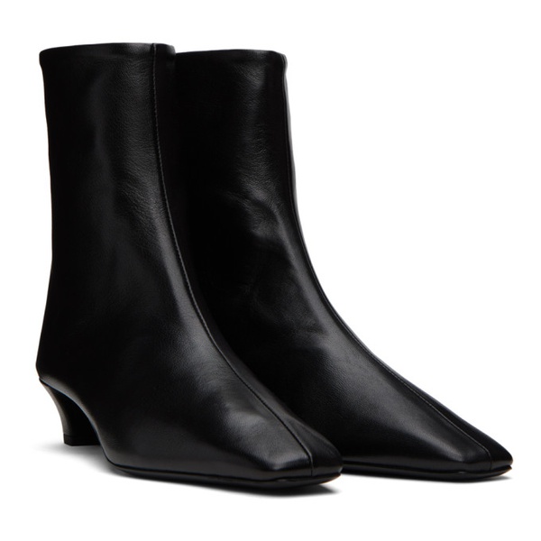  Teurn Studios SSENSE Exclusive Black Glove Ankle Boots 231776F113006