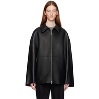 Teurn Studios SSENSE Exclusive Black Boel Leather Jacket 241776F064000