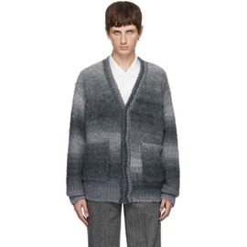 Th products Gray Inflated Cardigan 232304M200000