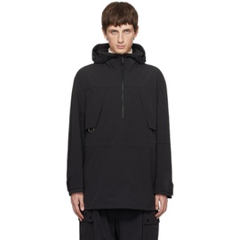 Th products Black Double Hooded Jacket 232304M180001