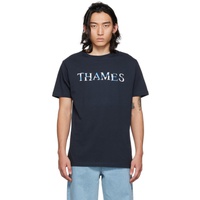 Thames MMXX. SSENSE Exclusive Navy Phantom T-Shirt 222369M213002