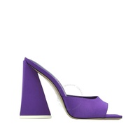 더 아티코 The Attico Ladies Violet Satin Devon Mule Sandals 232WS000-VIOLET