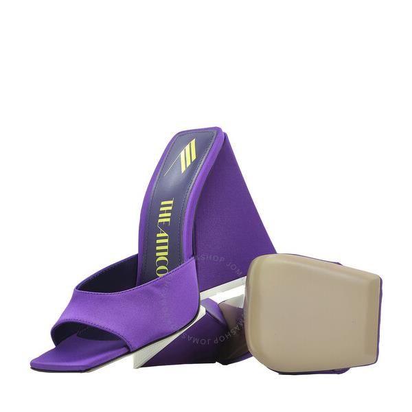  더 아티코 The Attico Ladies Violet Satin Devon Mule Sandals 232WS000-VIOLET