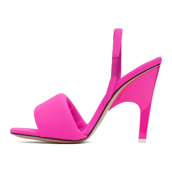  더 아티코 The Attico Pink Rem Heeled Sandals 232528F122004
