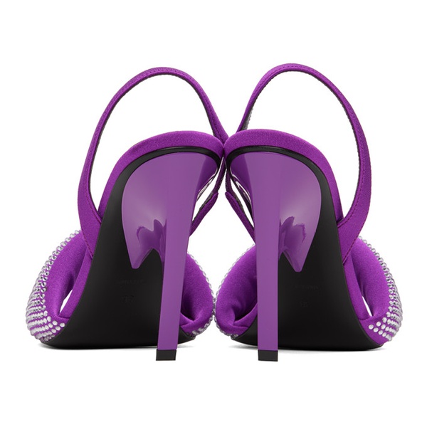  더 아티코 The Attico Purple Rem Heeled Sandals 232528F122005
