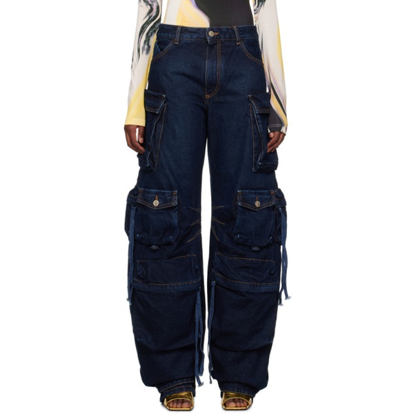  더 아티코 The Attico Blue Fern Jeans 232528F069001