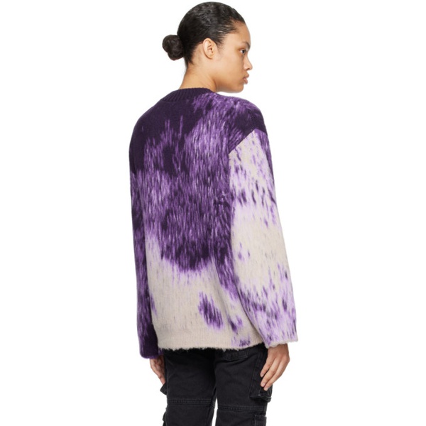  더 아티코 The Attico Purple Jacquard Sweater 241528F096000
