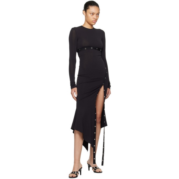  더 아티코 The Attico Black Studded Midi Dress 241528F054006