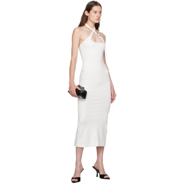 더 아티코 The Attico White Halter Neck Midi Dress 241528F054000