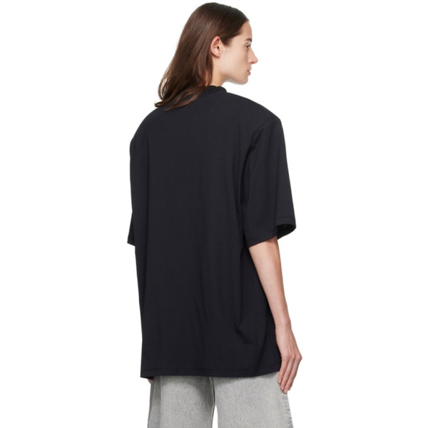  더 아티코 The Attico Black Kilie T-Shirt 241528F110001