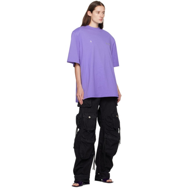  더 아티코 The Attico Purple Kilie T-Shirt 241528F110000