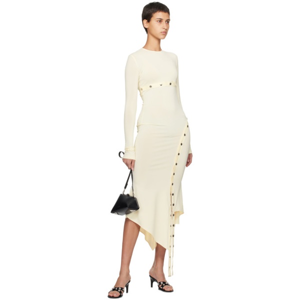  더 아티코 The Attico 오프화이트 Off-White Studded Midi Dress 241528F054005
