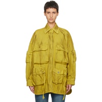 더 아티코 The Attico Yellow Fern Denim Coat 241528F111003