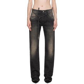 더 아티코 The Attico Grey Long Jeans 241528F069003
