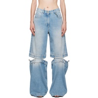 더 아티코 The Attico Blue Long Jeans 241528F069002