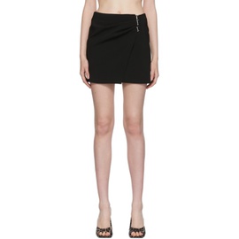 더 아티코 The Attico Black Wrap Mini Skirt 221528F090004