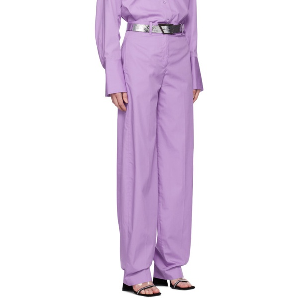  더 아티코 The Attico Purple Jagger Trousers 232528F087006