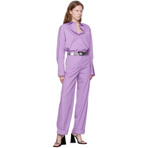  더 아티코 The Attico Purple Jagger Trousers 232528F087006
