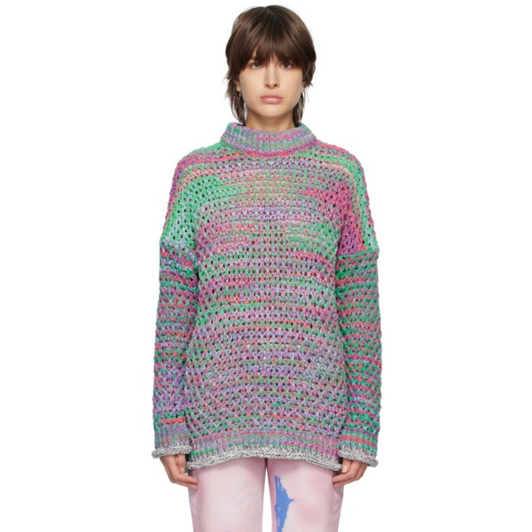 마크제이콥스 더 아티코 The Attico Multicolor Crewneck Sweater 231528F096002