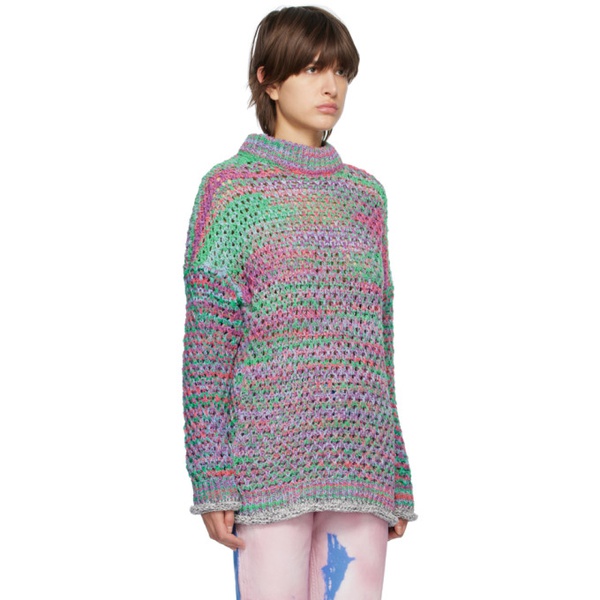 마크제이콥스 더 아티코 The Attico Multicolor Crewneck Sweater 231528F096002