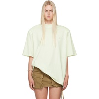 더 아티코 The Attico Green Kilie T-Shirt 242528F110000
