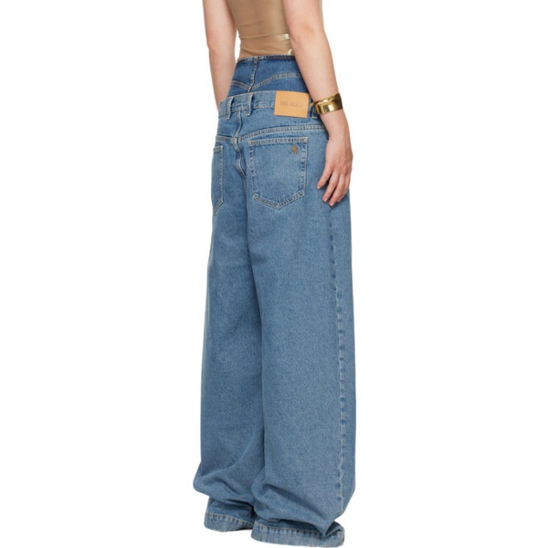  더 아티코 The Attico Blue Long Jeans 242528F069000