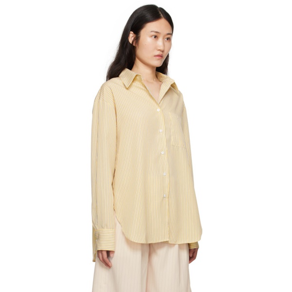  프랭키 샵 The Frankie Shop Yellow Lui Shirt 232115F109002