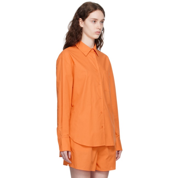 프랭키 샵 The Frankie Shop Orange Lui Shirt 232115F109016