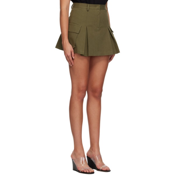  프랭키 샵 The Frankie Shop Green Audrey Cargo Miniskirt 232115F090002