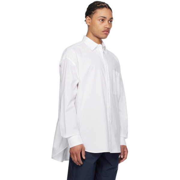  프랭키 샵 The Frankie Shop White Matthias Shirt 241115M192019