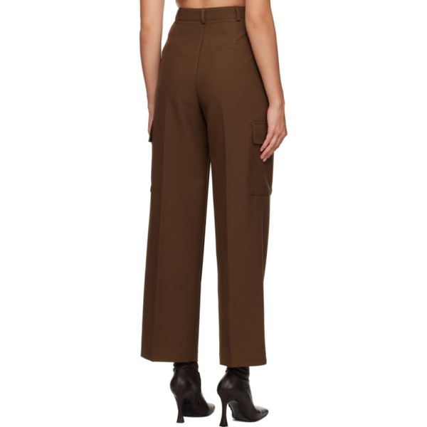  프랭키 샵 The Frankie Shop Brown Maesa Trousers 232115F087005