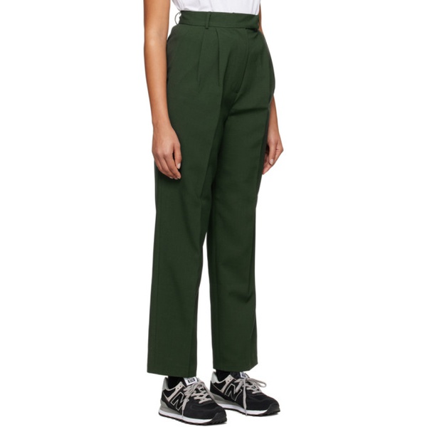  프랭키 샵 The Frankie Shop Green Bea Trousers 231115F087018