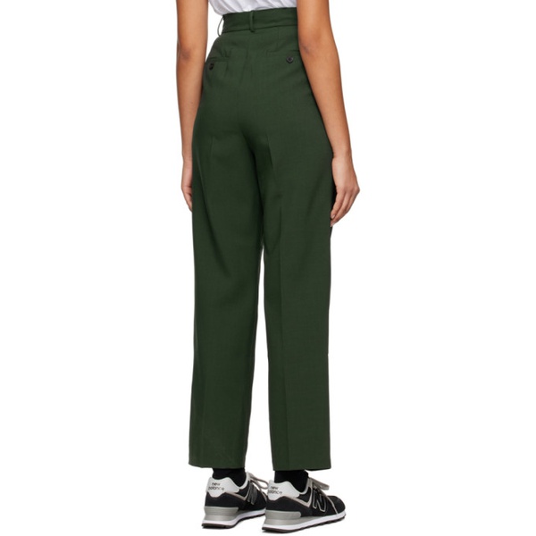  프랭키 샵 The Frankie Shop Green Bea Trousers 231115F087018
