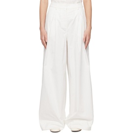 The Garment White Avelino Trousers 241364F087007