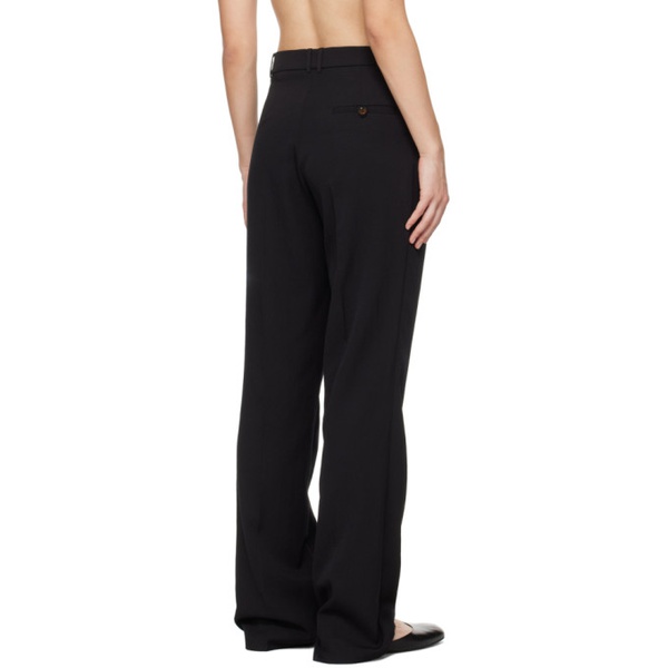  The Garment Black Pleated Trousers 241364F087009