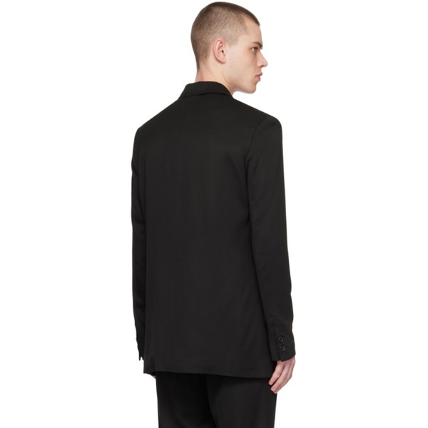  The Letters Black Single-Breasted Blazer 232864M195000