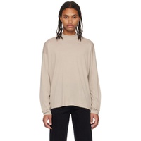 더 로우 The Row Taupe Delsie Long Sleeve T-Shirt 232359M213022