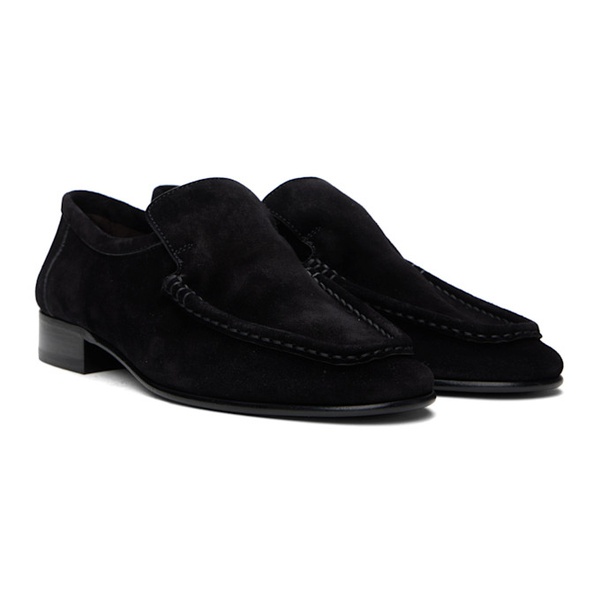  더 로우 The Row Black New Soft Loafers 241359F121007